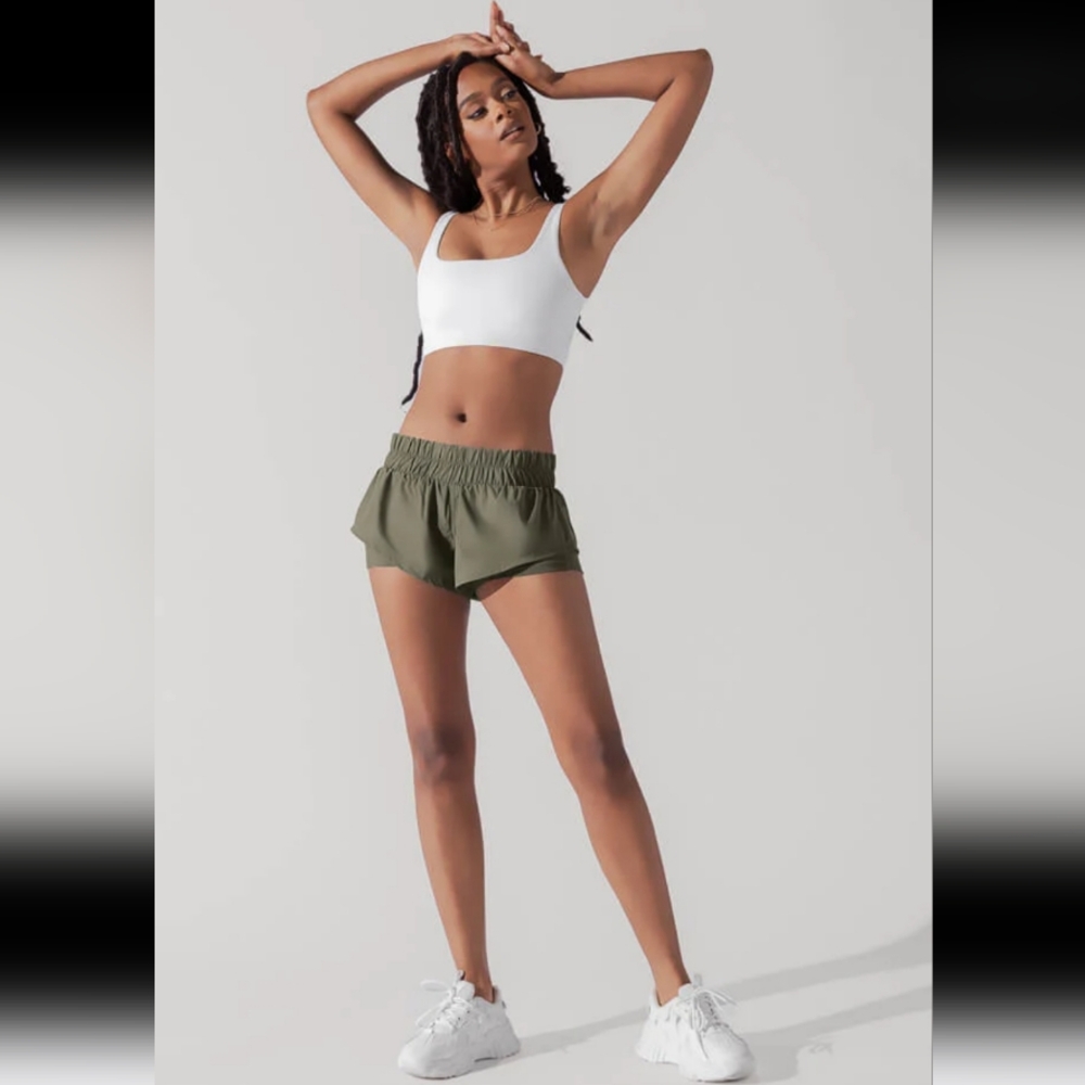 popflex XL low rise super short in Rustic Olive